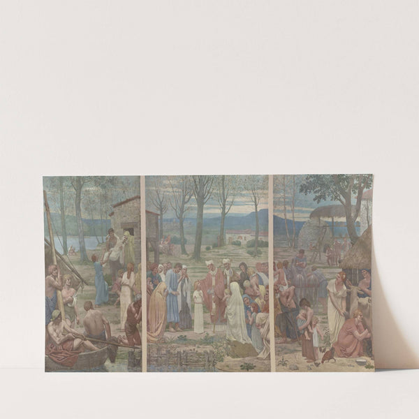 La Rencontre de sainte Geneviève et de saint Germain (1877) by Pierre Puvis de Chavannes
