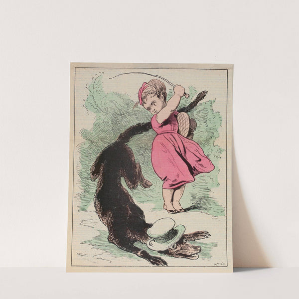 La revanche du Petit Chaperon rouge (1875) by André Gill