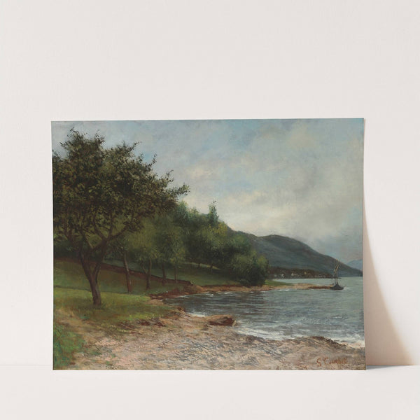 La Rive Du Lac Léman by Gustave Courbet