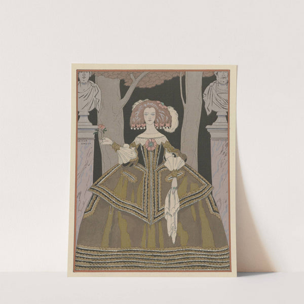 La rose de l’infante ; Costume, de Worth (1924) by George Barbier