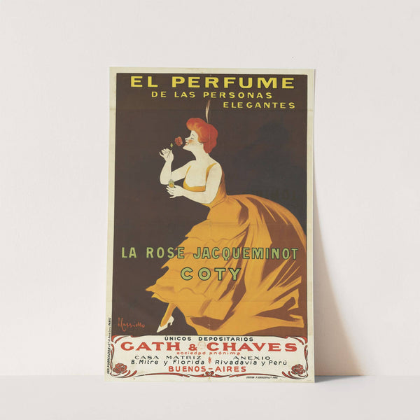 La Rose Jacqueminot Coty (1904) by Leonetto Cappiello