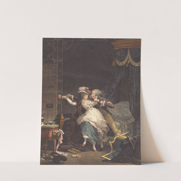 La Rose Mal Defendue (The Poorly Defended Rose) by Bonnemain (family member) after Philibert-Louis Debucourt