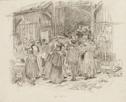La Rostiche. Marché des Enfants-Rouges, en 1907. 3ème arrondissement