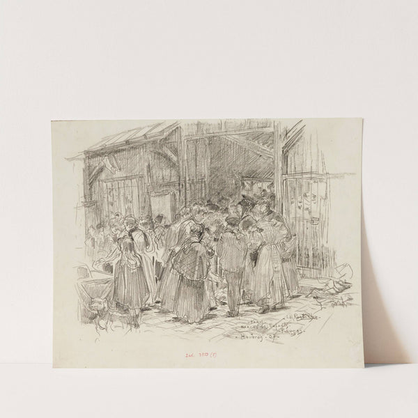 La Rostiche. Marché des Enfants-Rouges, en 1907. 3ème arrondissement by Frédéric Houbron