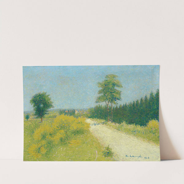 La route de Belvèze vers le relais by Achille Laugé