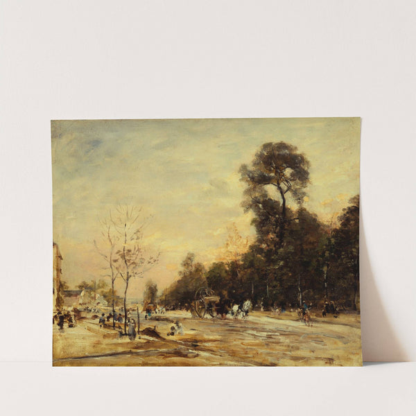 La route de la Révolte, le soir by Henri Michel-Lévy