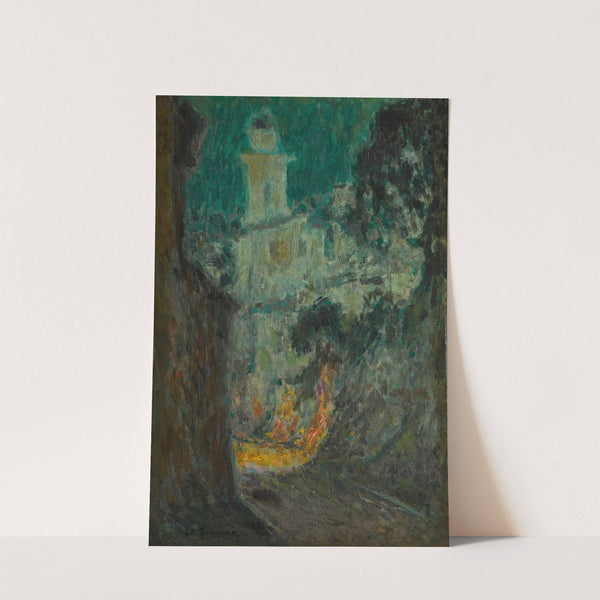 La rue au Clair de Lune, Villefranche-sur-mer by Henri Le Sidaner