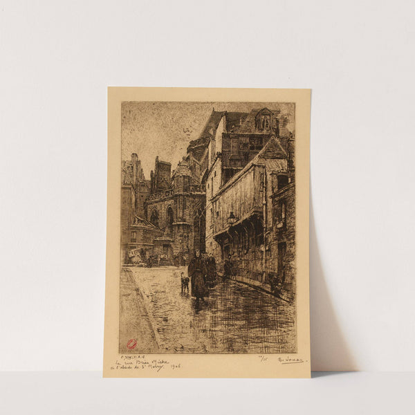 La rue Brise-miche et l’abside de St-Merry (1906) by Charles Jouas