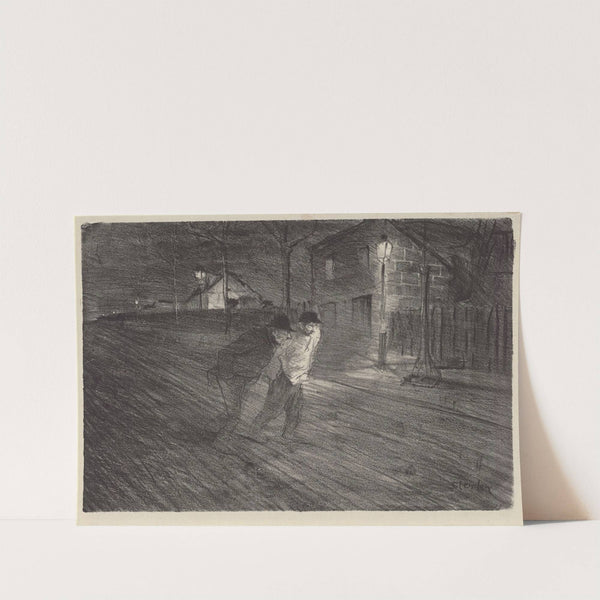 La rue Caulaincourt (1896) by Théophile Alexandre Steinlen