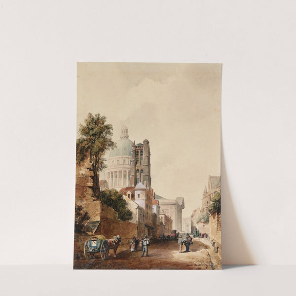 La Rue Clovis et le mur de Philippe-Auguste by Max Berthelin