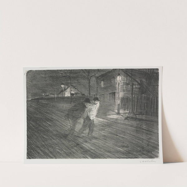 La Rue Coulaincourt (1896) by Théophile Alexandre Steinlen