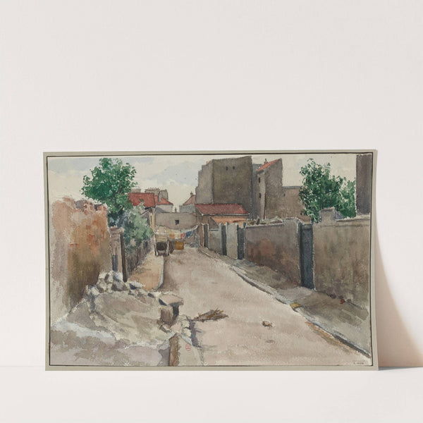 La rue de Chambéry, prise de la rue de Nice la Frontière (1896) by F. Séguin