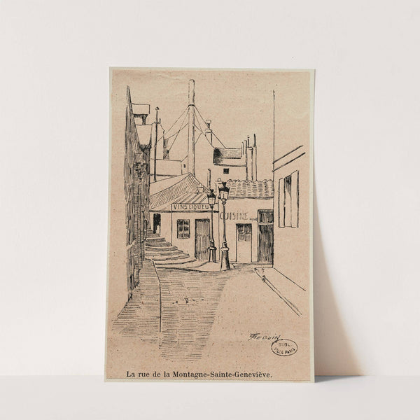La rue de la Montagne-Sainte-Geneviève by F. Séguin