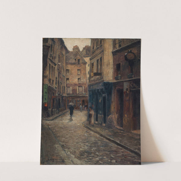 La rue de Lanneau. Effet de pluie by Fernand Maillaud