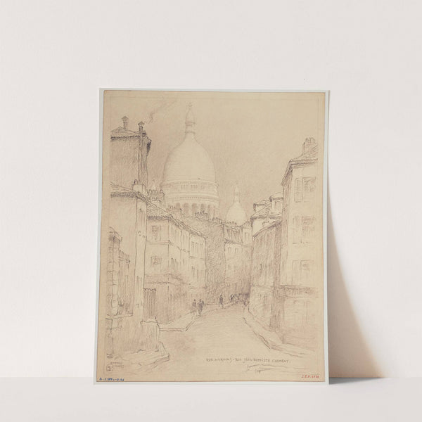 La rue de Norvins et la rue Jean-Baptiste Clément by Ferdinand Boberg