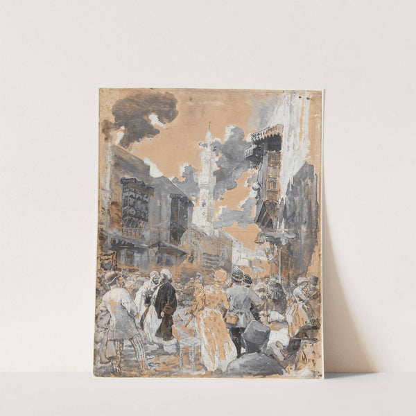 La rue du Caire à l’Exposition by Daniel Urrabieta Vierge