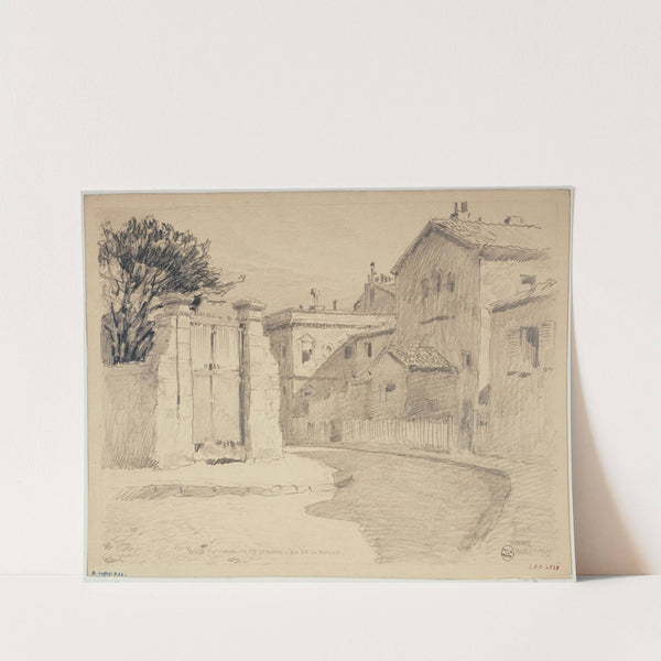 La rue du Chevalier de la Barre et la rue de la Bonne by Ferdinand Boberg