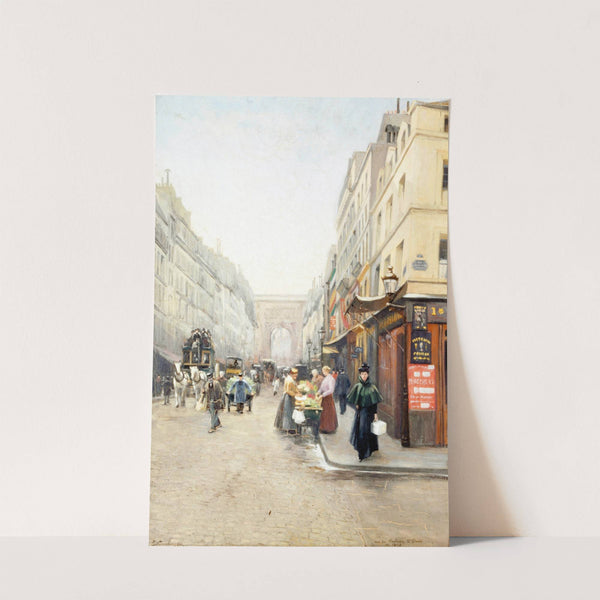 La rue du Faubourg-Saint-Denis by Emile Cambiaggio
