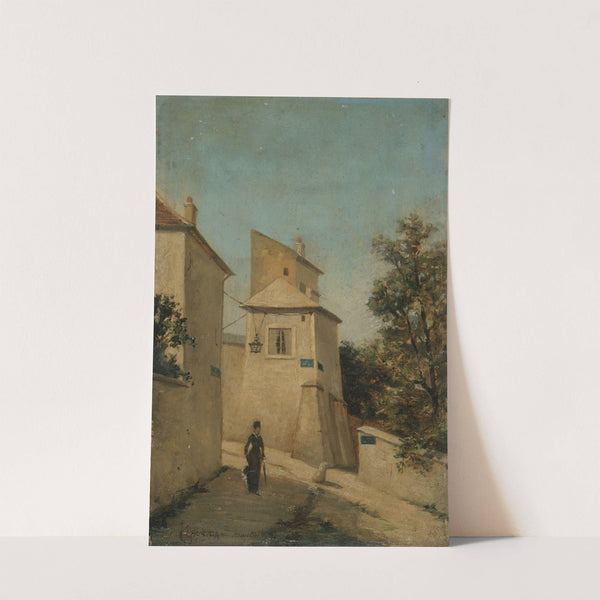 La rue du Mont-Cenis, à l'angle de la rue Saint-Vincent, à Montmartre, 18ème arrondissement by Louis Hista