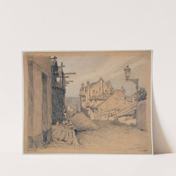 La rue du Mont-Cenis. by Ferdinand Boberg