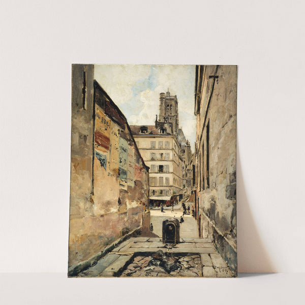 La Rue Grenier-sur-l'Eau by Emmanuel Lansyer