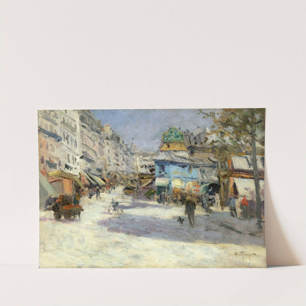 La rue Lepic, l’angle de la rue Puget et la place Blanche (1890) by Louis Abel-Truchet
