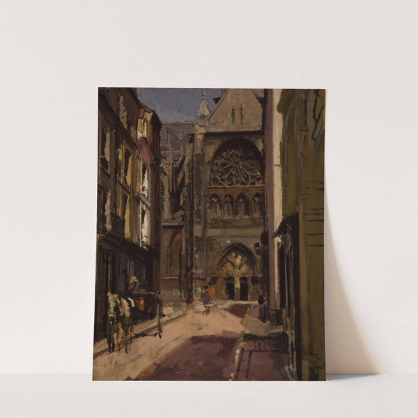 La Rue Pecquet, Dieppe, France by Walter Richard Sickert