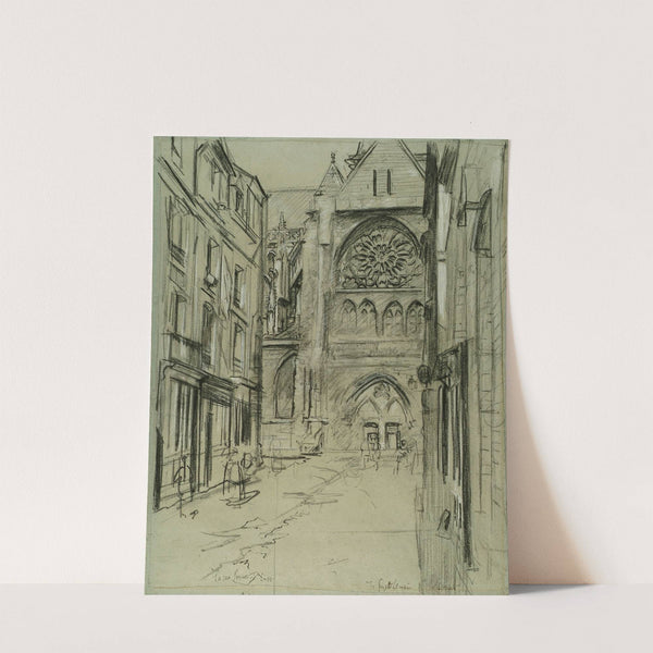 La Rue Pequet, Dieppe, St Jacques by Walter Richard Sickert