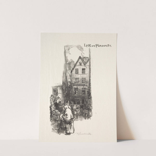 La Rue Pirouette (1896) by Auguste Louis Lepère