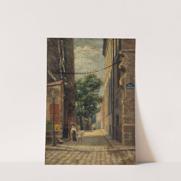 La rue Rataud, au coin de la rue Lhomond by Paul Martellière