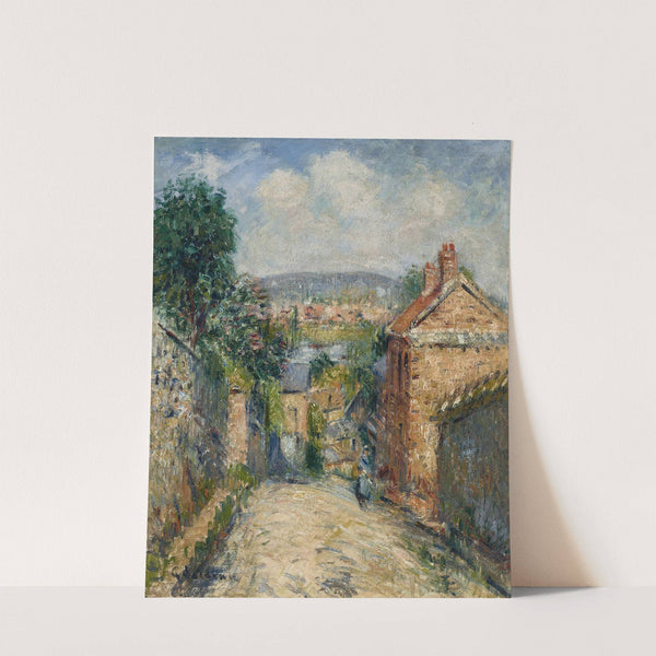 La rue Thuringe, Bonsecours, Rouen by Gustave Loiseau