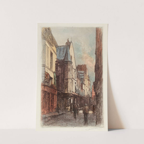 La rue Vieille du temple au coin de la rue des Francs-Bourgeois by Lucien Marcelin Gautier