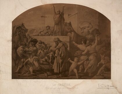 La Sagesse. Elle se tient aussi quelque fois à la porte des villes (1859)