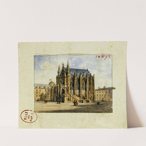 La Sainte Chapelle. by Auguste-Sébastien Bénard