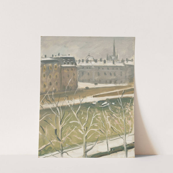 La Sainte-Chapelle sous la neige (1947) by Albert Marquet