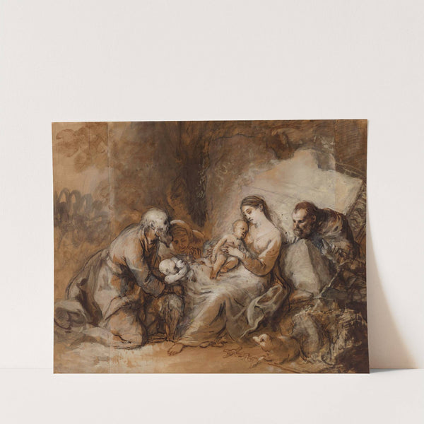 La Sainte Famille avec saint Jean-Baptiste, sainte Elisabeth et saint Zacharie by Johann Anton de Peters