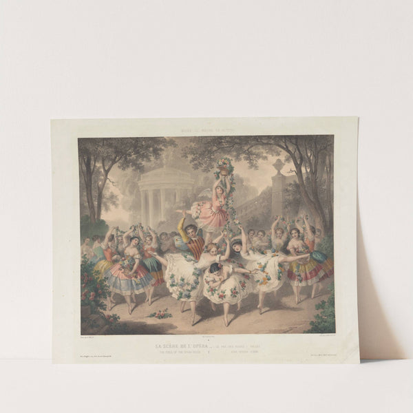 La scène de l’Opéra (Le pas des roses) ballet (1860)