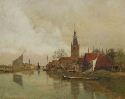 La Schie à Overschie dans la municipalité de Rotterdam