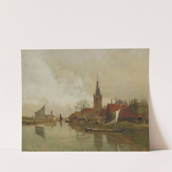 La Schie à Overschie dans la municipalité de Rotterdam by Rudolf Ribarz