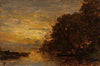 La Seine à Billancourt, coucher de soleil