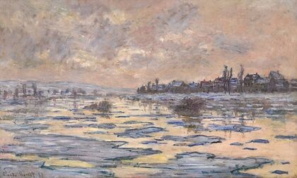 La Seine à Lavacourt, débâcle