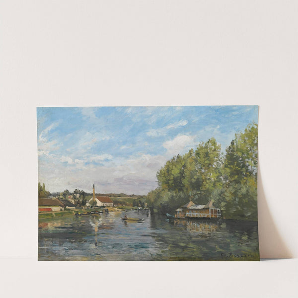 La Seine À Port-Marly (circa 1872) by Camille Pissarro