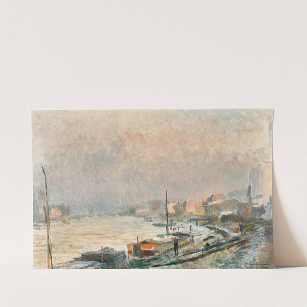 La Seine au Bas-Meudon en hiver; effet de neige et de gelée (1899) by Albert Lebourg