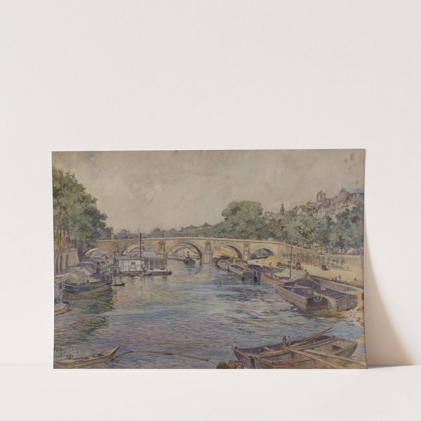 La Seine au pont-Marie, en 1899. 1er arrondissement (1899) by Frédéric Houbron