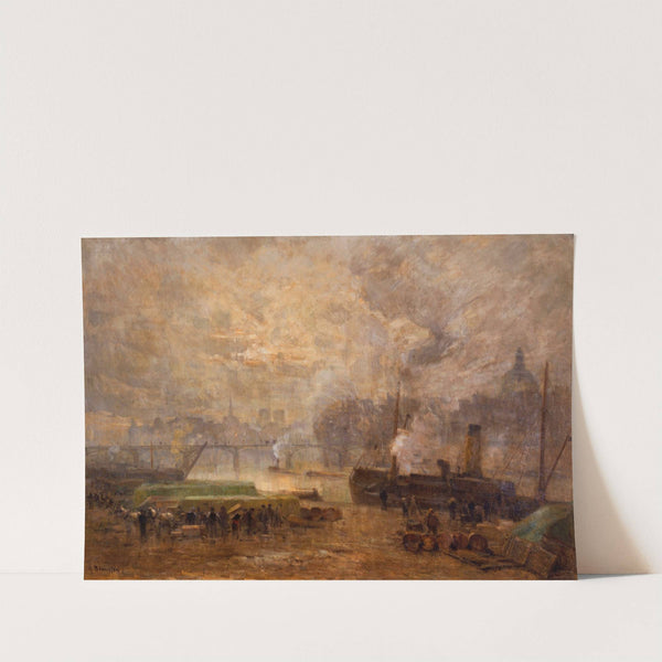 La Seine, au port Saint-Nicolas by Germain Eugène Bonneton