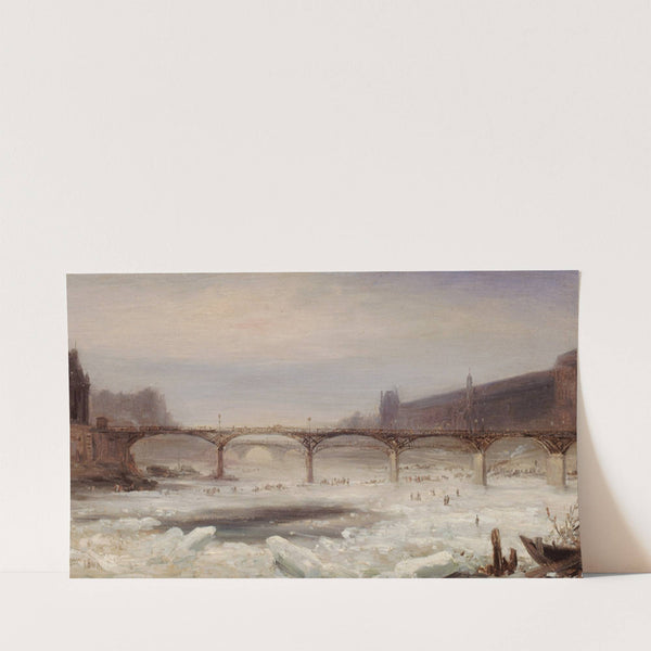 La Seine et le Pont des Arts, en janvier 1848 (1848) by Jean-Jacques Champin