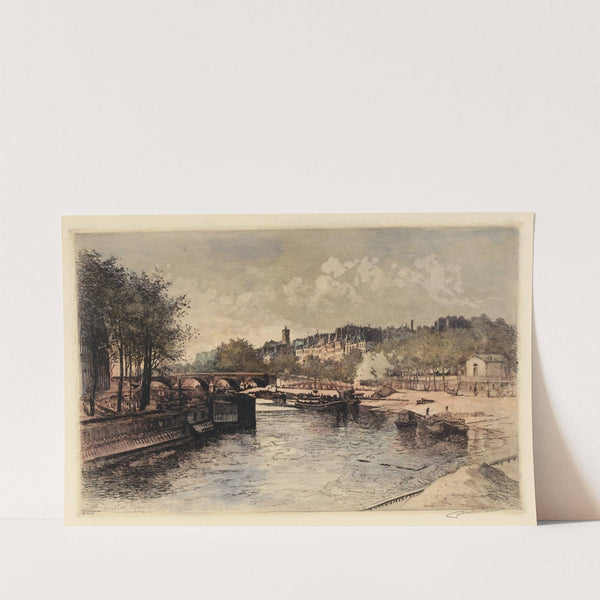 La Seine et le Pont-Marie by Lucien Marcelin Gautier