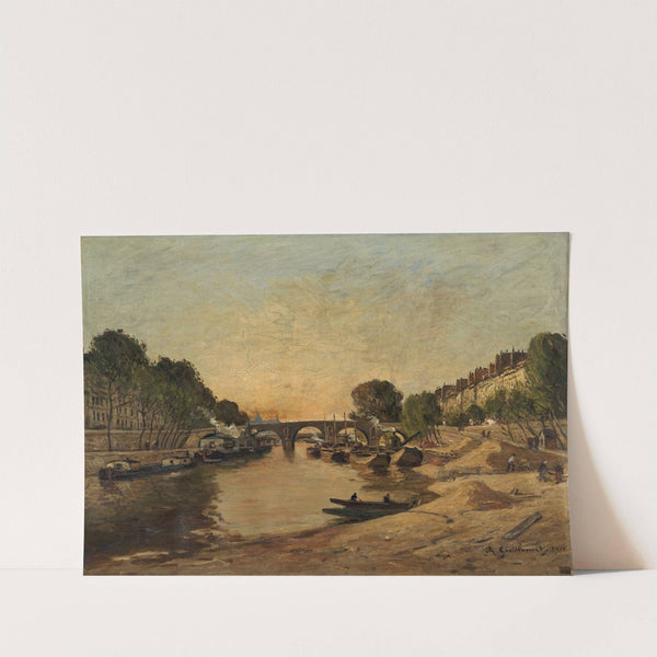 La Seine et le Pont Marie (1912) by Antoine Guillemet