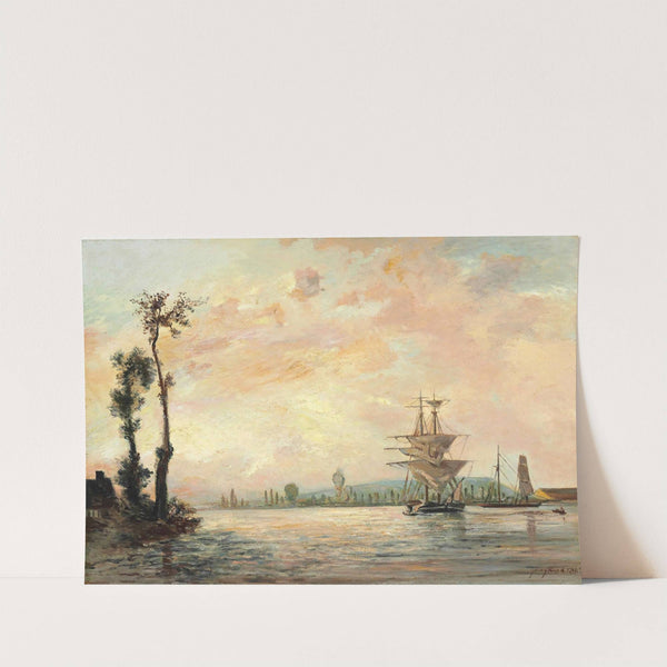 La Seine Près De Rouen by Johan Barthold Jongkind