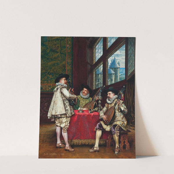 La serenade (1912) by Adolphe-Alexandre Lesrel